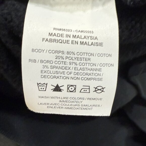 Nike Women's Phoenix V-Neck Sweater SMALL Relaxed Black Streetwear Swoosh - Picture 5 of 5